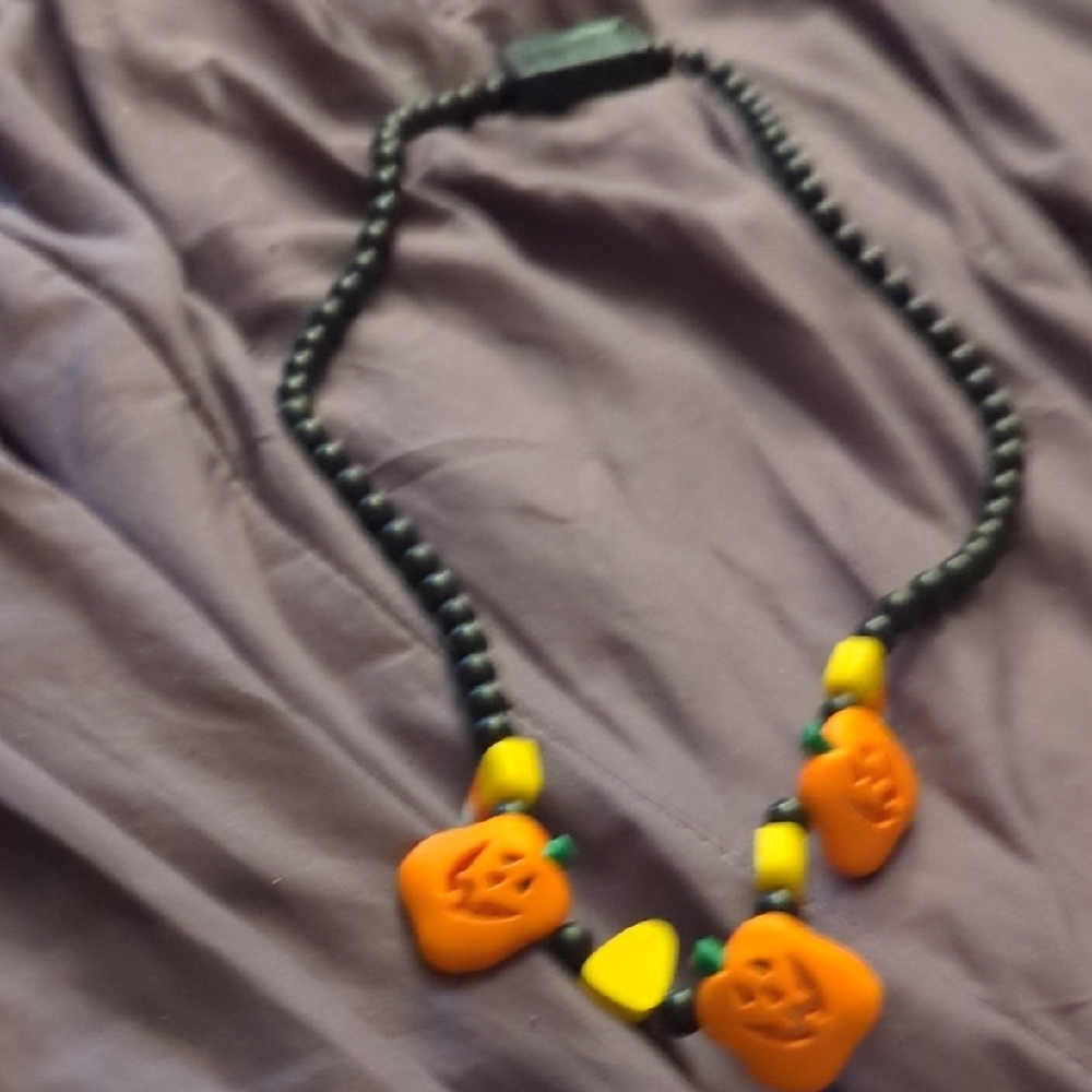Halloween Pumpkin Necklace for Kids Or Adults FREE WITH PURCHASE